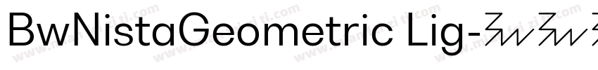 BwNistaGeometric Lig字体转换